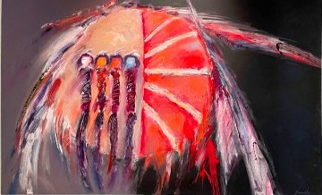 Shield 1984 46x72 Super Huge Original Painting - Dan Namingha Shield 1984 46x72 Super Huge Original Painting - Dan Namingha