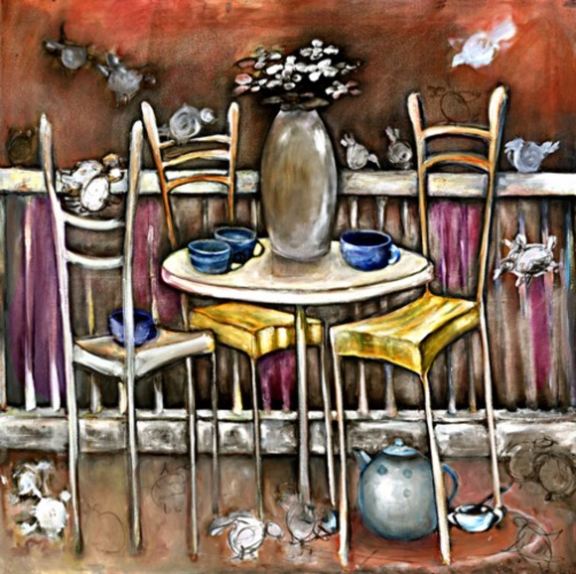 Five-O-Clock Tea AP 2000 Limited Edition Print by Natasha Turovsky Five-O-Clock Tea AP 2000 Limited Edition Print by Natasha Turovsky