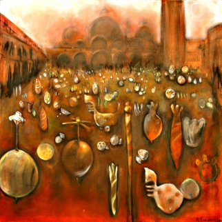 Carnival De Venice AP St Marks Square 2001 Limited Edition Print - Natasha Turovsky Carnival De Venice AP St Marks Square 2001 Limited Edition Print - Natasha Turovsky