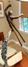 Airborne Bronze and Acrylic  Sculpture 36 in - Huge - Skiing Sculpture by Chris Navarro - 4