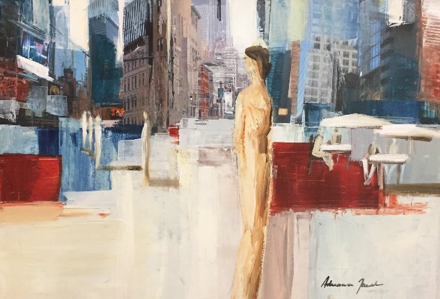 In the City 23x30 Original Painting by Adriana Naveh