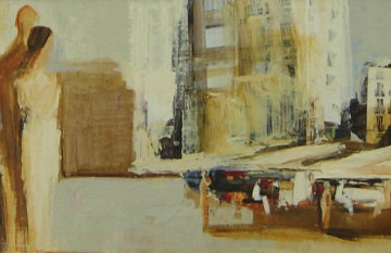 White City 23x48 Original Painting - Adriana Naveh White City 23x48 Original Painting - Adriana Naveh