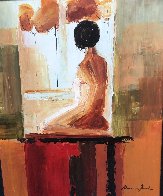 Contemplation 2006 32x27 Original Painting by Adriana Naveh - 2 Contemplation 2006 32x27 Original Painting by Adriana Naveh - 2