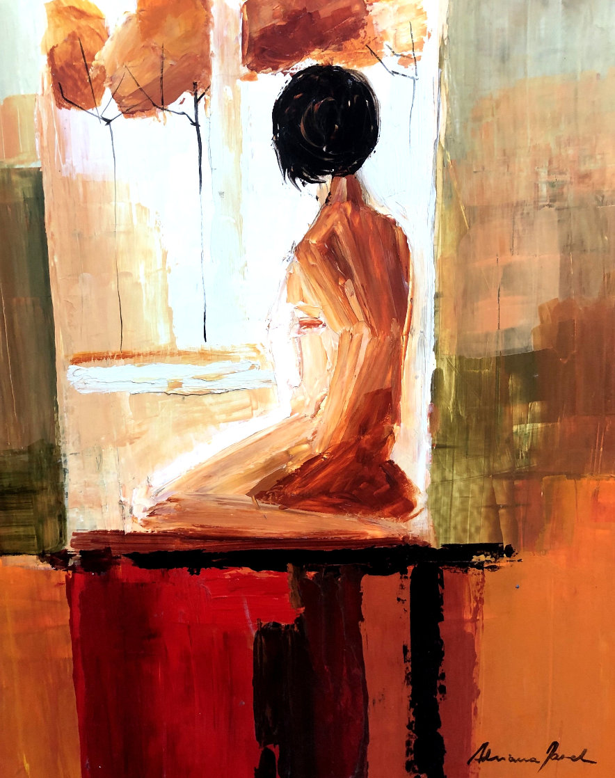 Contemplation 2006 32x27 Original Painting by Adriana Naveh Contemplation 2006 32x27 Original Painting by Adriana Naveh