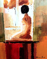 Contemplation 2006 32x27 Original Painting by Adriana Naveh - 0 Contemplation 2006 32x27 Original Painting by Adriana Naveh - 0