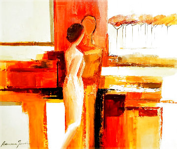 Best Friends 2006 43x51 Original Painting - Adriana Naveh Best Friends 2006 43x51 Original Painting - Adriana Naveh