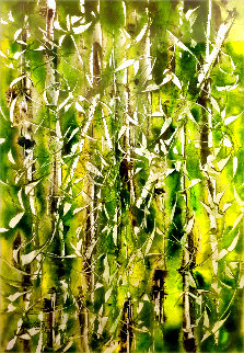 Bamboo Grove Watercolor 2002 30x22 Watercolor - Milind Nayak Bamboo Grove Watercolor 2002 30x22 Watercolor - Milind Nayak