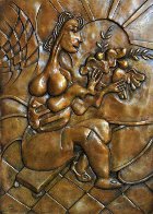 Let There Be Peace Bronze Bas Relief Sculpture 2008 Sculpture by Alexandra Nechita - 0