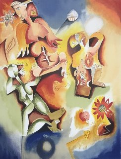 Angel Dance 1997 Limited Edition Print - Alexandra Nechita Angel Dance 1997 Limited Edition Print - Alexandra Nechita