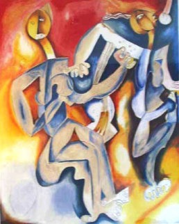 Your Guitar and My Music 1998 Limited Edition Print - Alexandra Nechita Your Guitar and My Music 1998 Limited Edition Print - Alexandra Nechita