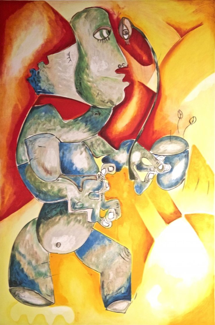 Green Hot Tea 1997 Limited Edition Print by Alexandra Nechita Green Hot Tea 1997 Limited Edition Print by Alexandra Nechita