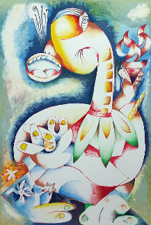 My Torch Shall Guide Me 1996 Limited Edition Print - Alexandra Nechita My Torch Shall Guide Me 1996 Limited Edition Print - Alexandra Nechita