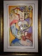 Wine Taster 2003 Overpaint Limited Edition Print by Alexandra Nechita - 1 Wine Taster 2003 Overpaint Limited Edition Print by Alexandra Nechita - 1