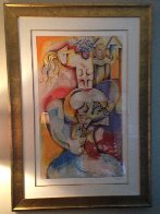 Wine Taster 2003 Overpaint Limited Edition Print by Alexandra Nechita - 4 Wine Taster 2003 Overpaint Limited Edition Print by Alexandra Nechita - 4