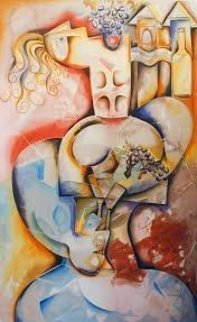 Wine Taster 2003 Limited Edition Print - Alexandra Nechita Wine Taster 2003 Limited Edition Print - Alexandra Nechita