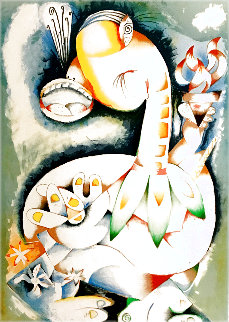 My Torch Shall Guide Me 1996 Limited Edition Print - Alexandra Nechita My Torch Shall Guide Me 1996 Limited Edition Print - Alexandra Nechita