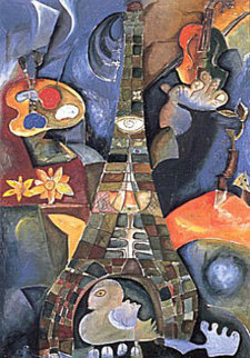 Forever Paris 1998 Limited Edition Print - Alexandra Nechita Forever Paris 1998 Limited Edition Print - Alexandra Nechita