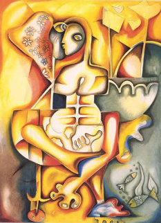 Love That Sails Forever 2001 Limited Edition Print - Alexandra Nechita Love That Sails Forever 2001 Limited Edition Print - Alexandra Nechita
