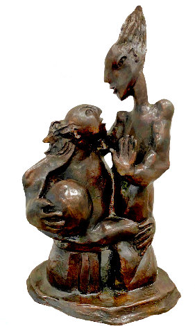 Beginning of Us Bronze Sculpture 2004 16 in Sculpture - Alexandra Nechita