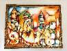 Skyline 1997 70x86 - Huge Mural Size Original Painting by Alexandra Nechita - 1