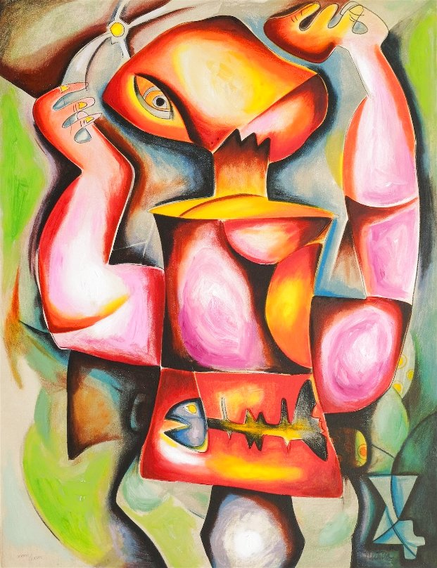 Alexandra Nechita、Moody Guitarist、希少画集画 Alexandra Nechita、Moody Guitarist、希少画集画 - メルカリ