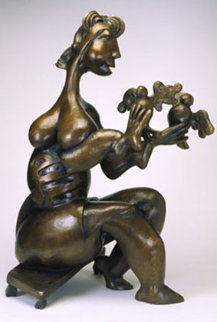 Let There Be Peace Bronze Sculpture 18 in  Sculpture by Alexandra Nechita