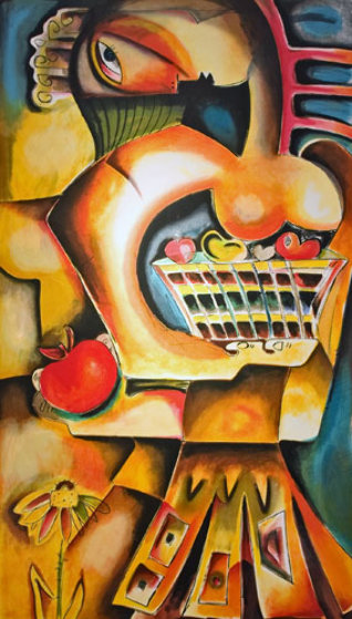 Orange Apple 1999 Limited Edition Print by Alexandra Nechita Orange Apple 1999 Limited Edition Print by Alexandra Nechita