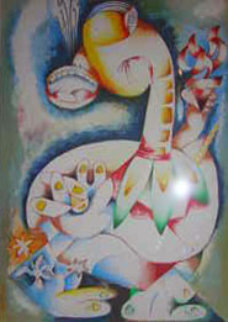 My Torch Shall Guide Me Limited Edition Print - Alexandra Nechita My Torch Shall Guide Me Limited Edition Print - Alexandra Nechita