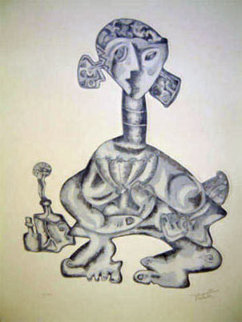 Woman's Soul 2004 Limited Edition Print - Alexandra Nechita Woman's Soul 2004 Limited Edition Print - Alexandra Nechita