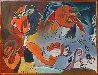 Sun with Dove 1995 (early work) 36x48 Huge Original Painting by Alexandra Nechita - 0