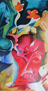 Alexandra's Gardener 1997 Limited Edition Print - Alexandra Nechita Alexandra's Gardener 1997 Limited Edition Print - Alexandra Nechita