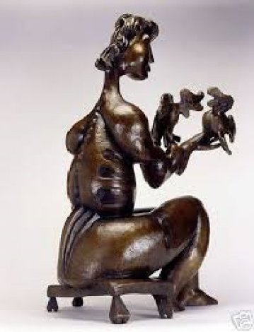 Let There Be Peace Bronze Sculpture 2004 Large Version 37 in Sculpture - Alexandra Nechita