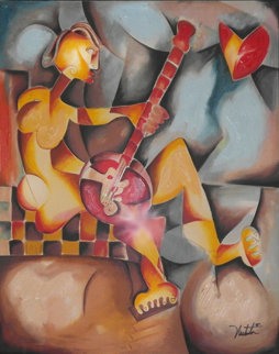 Open Up Your Quiet Heart Overpaint 2001 Limited Edition Print - Alexandra Nechita Open Up Your Quiet Heart Overpaint 2001 Limited Edition Print - Alexandra Nechita