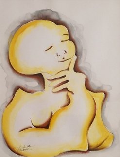 Thinker I Watercolor 2006 27x24 Watercolor - Alexandra Nechita Thinker I Watercolor 2006 27x24 Watercolor - Alexandra Nechita