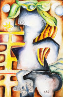 Narcissus and Echo 2004 36x24 Original Painting by Alexandra Nechita - 0 Narcissus and Echo 2004 36x24 Original Painting by Alexandra Nechita - 0