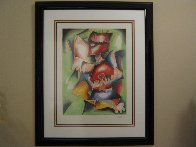Hearts to Love, Wings to Fly 1998 Limited Edition Print by Alexandra Nechita - 2