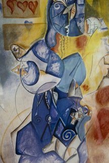 Blueberry Man AP 1997 Limited Edition Print - Alexandra Nechita Blueberry Man AP 1997 Limited Edition Print - Alexandra Nechita