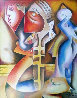 Friends From Far Away 2003 Overpaint Limited Edition Print by Alexandra Nechita - 0 Friends From Far Away 2003 Overpaint Limited Edition Print by Alexandra Nechita - 0