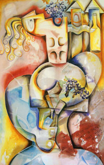 Wine Taster 2003 Limited Edition Print - Alexandra Nechita Wine Taster 2003 Limited Edition Print - Alexandra Nechita