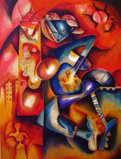 City Runner 2000 Limited Edition Print - Alexandra Nechita City Runner 2000 Limited Edition Print - Alexandra Nechita