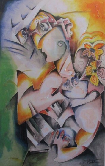 Too Soon to Hurt 2005 Overpaint Limited Edition Print by Alexandra Nechita Too Soon to Hurt 2005 Overpaint Limited Edition Print by Alexandra Nechita