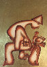 Untitled 23 k Gold Leaf Etching PP Limited Edition Print by Alexandra Nechita - 0 Untitled 23 k Gold Leaf Etching PP Limited Edition Print by Alexandra Nechita - 0