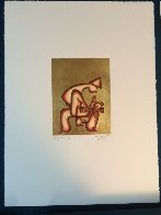 Untitled 23 k Gold Leaf Etching PP Limited Edition Print by Alexandra Nechita - 2 Untitled 23 k Gold Leaf Etching PP Limited Edition Print by Alexandra Nechita - 2