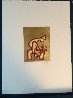Untitled 23 k Gold Leaf Etching PP Limited Edition Print by Alexandra Nechita - 2 Untitled 23 k Gold Leaf Etching PP Limited Edition Print by Alexandra Nechita - 2