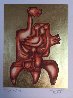 Untitled 23k Gold Leaf Etching PP Limited Edition Print by Alexandra Nechita - 1 Untitled 23k Gold Leaf Etching PP Limited Edition Print by Alexandra Nechita - 1