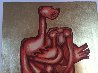 Untitled 23k Gold Leaf Etching PP Limited Edition Print by Alexandra Nechita - 3 Untitled 23k Gold Leaf Etching PP Limited Edition Print by Alexandra Nechita - 3