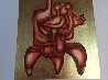 Untitled 23k Gold Leaf Etching PP Limited Edition Print by Alexandra Nechita - 4 Untitled 23k Gold Leaf Etching PP Limited Edition Print by Alexandra Nechita - 4