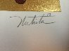 Untitled 23k Gold Leaf Etching PP Limited Edition Print by Alexandra Nechita - 7 Untitled 23k Gold Leaf Etching PP Limited Edition Print by Alexandra Nechita - 7