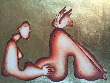Untitled PP 24k Gold Etching Limited Edition Print - Alexandra Nechita Untitled PP 24k Gold Etching Limited Edition Print - Alexandra Nechita