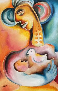 Peace Within Me 2005 43x31 Original Painting - Alexandra Nechita Peace Within Me 2005 43x31 Original Painting - Alexandra Nechita
